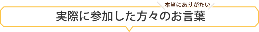 参加者の声
